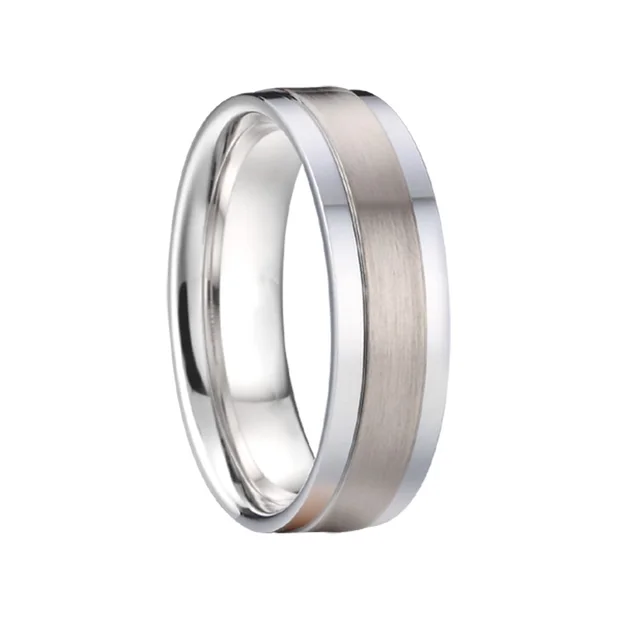 Classique USA taille 5 à 15 bijoux de mode occidentale bagues de mariage pour hommes et femmes titane Alliance amoureux Couples bague