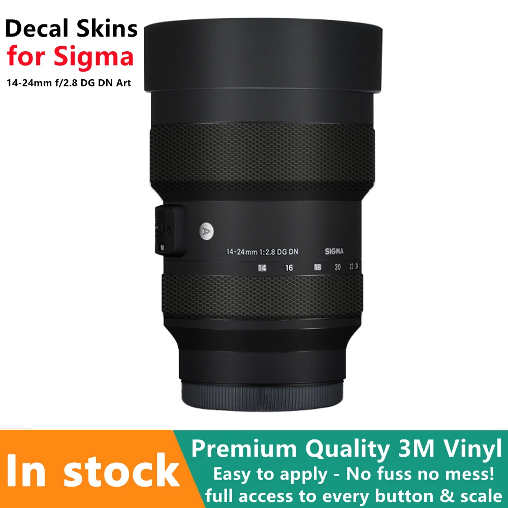 Lens Skin Per Sigma 14-24 F2.8 E Mount Lens Wrap Cover Film Per Sigma 14-24Mm F/2.8 Dg Dn Art Lens Sticker Protector Coat