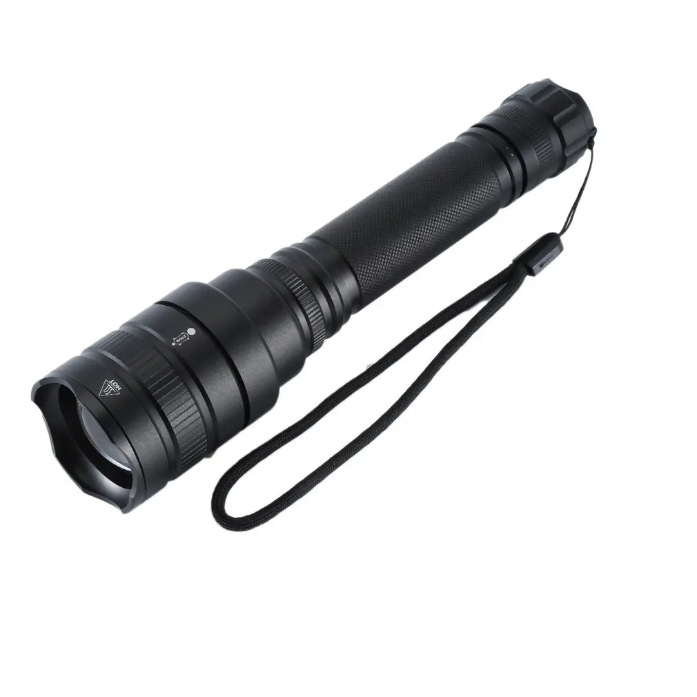 

P50 Strong Photoelectric Display Led Long-Range Telescopic Zoom Night Fishing Usb Charging Light Flashlight
