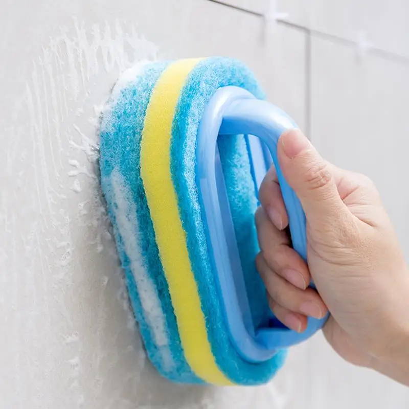 Multifunction Handles Sponge Brush Bathroom Bathroom Cleaning