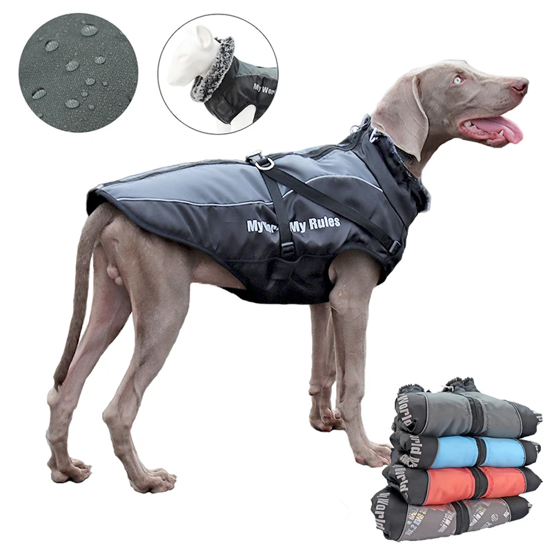 犬の首輪 防寒着 防水 大型犬の犬の服 スーツハーネス付き 防寒着 21 犬用のコート ジャケット Aliexpress 犬の首輪 防寒着 防水 大型犬の犬の服 スーツハーネス付き 防寒着 21 犬用のコート ジャケット Aliexpress