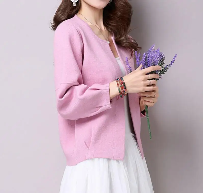 Most effective  Hot 2020 Women's Sweaters for Autumn Women's Cardigan Small Coat Autumn Slim New Sweater Wild Jacke