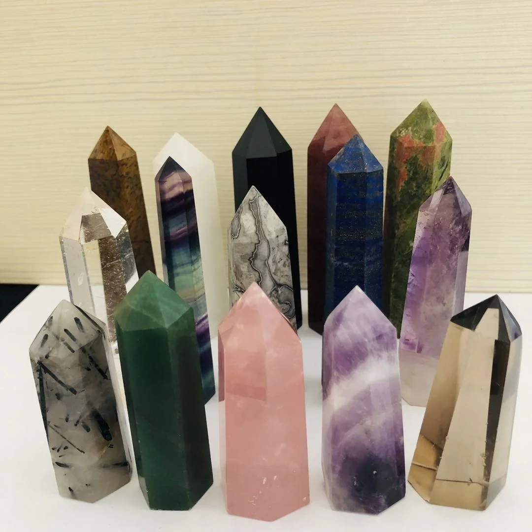 

1PCS Natural Crystal Point Energy Column Obelisk Hand Polished Very Beautiful