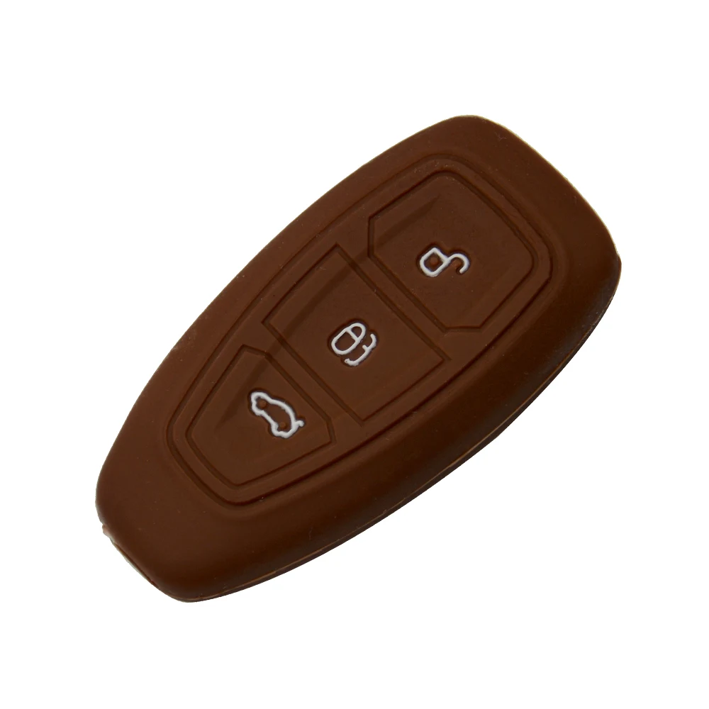 KeyforkessChiave Del Silicone Per Ford Caso Astuto Della Copertura Della Cassa Chiave A Distanza Per Ford Fiesta Messa A Fuoco Mondeo Ecosport Kuga MK2-Mk4 ranger 2 3 ST - H9c1b13e4e3164a67a09d0415c22cdd044