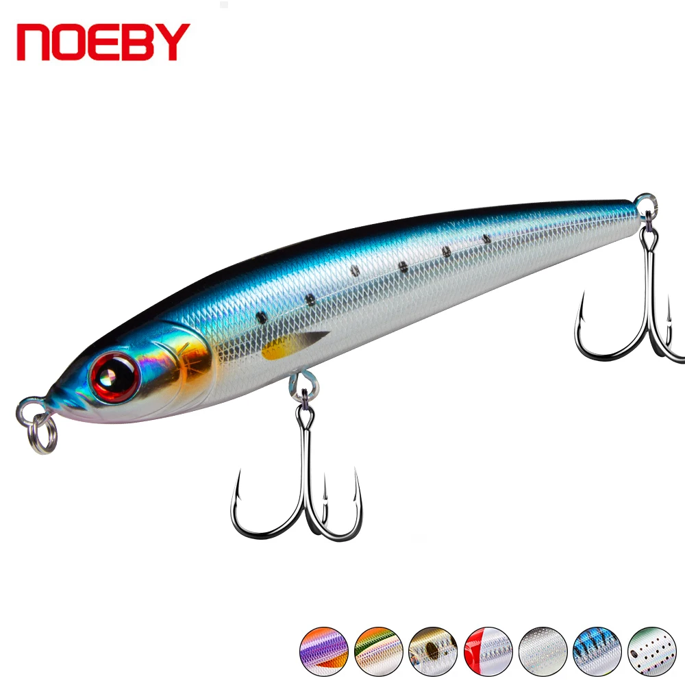 NOEBY Trolling Big Pencil Fishing Lures 180mm 3 Sizes Variable Sinking Hard  Bait for Marlin GT Tuna Deep Sea Fish NBL9062