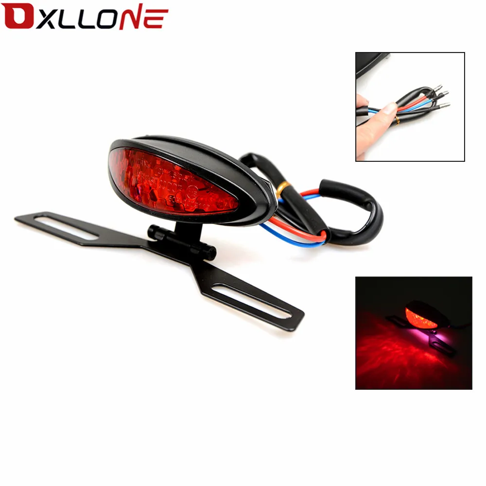 

FOR YAMAHA FZ09 FZ07 XJR 400 XJR 1300 V-MAX1700 Universal Motorcycle Tail Light Red LED Rear Lamp Turn Brake Light Turn Signals