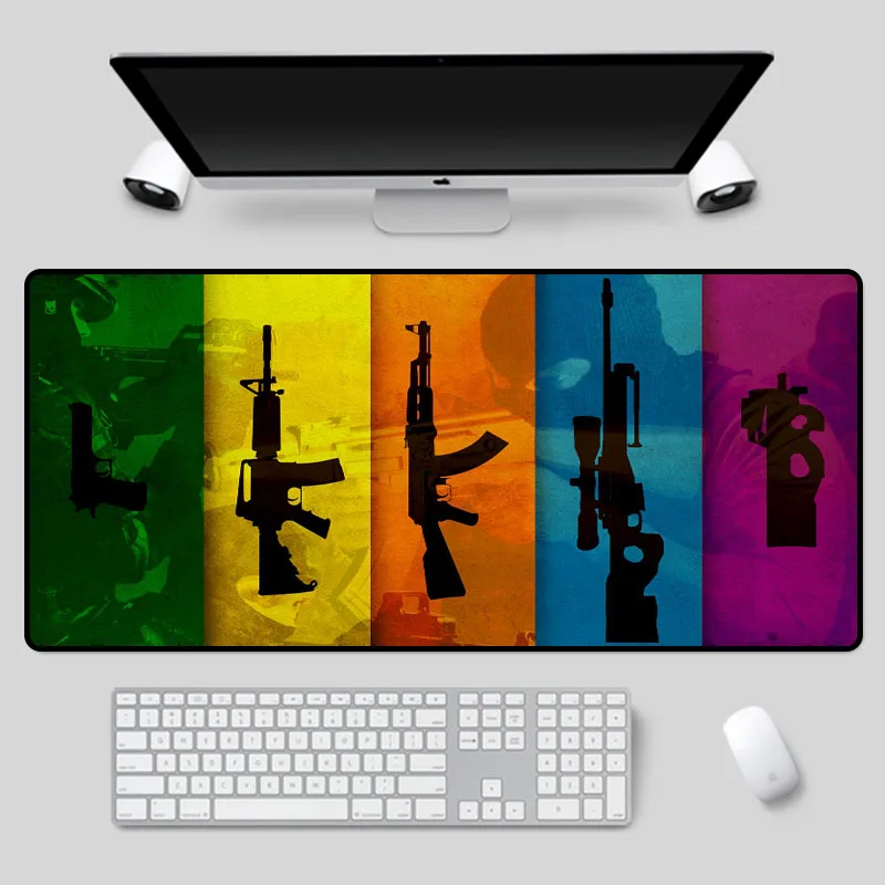 

Mairuige Firearms pattern mouse pad multi size selection rubber keyboard pad suitable for csgo dota2