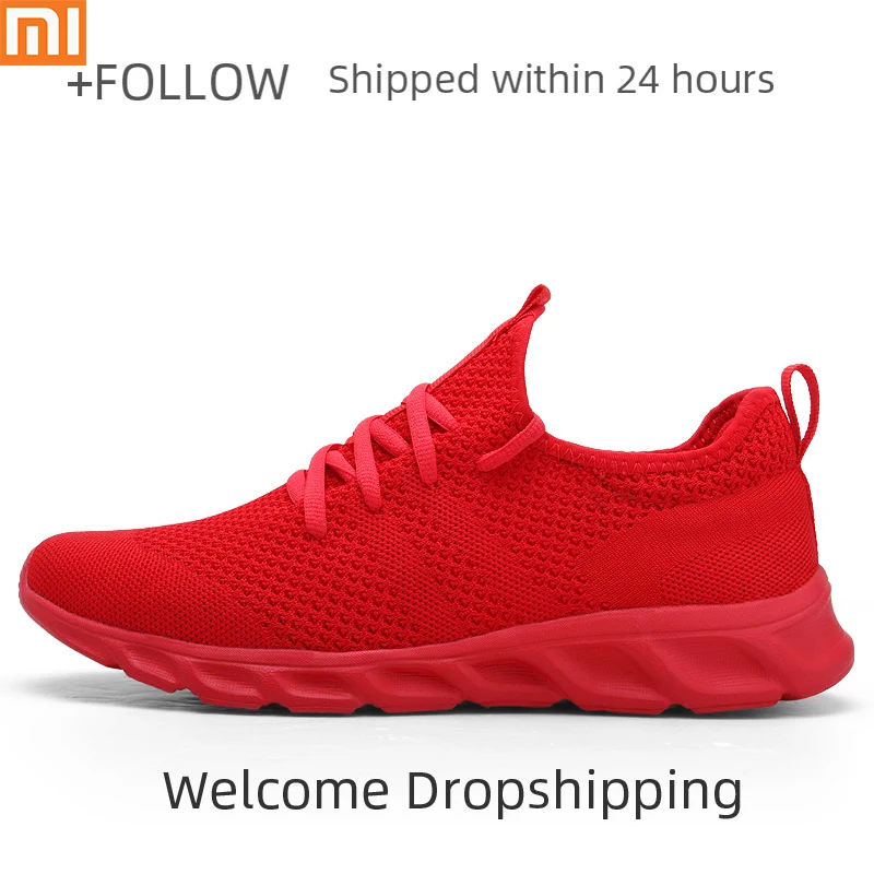 Xiaomi Новая мужская повседневная обувь Flyknit Zapatos De Hombre MD Sole Кроссовки мужские Весна Лето Осень размера плюс 47 13 Прямая поставка