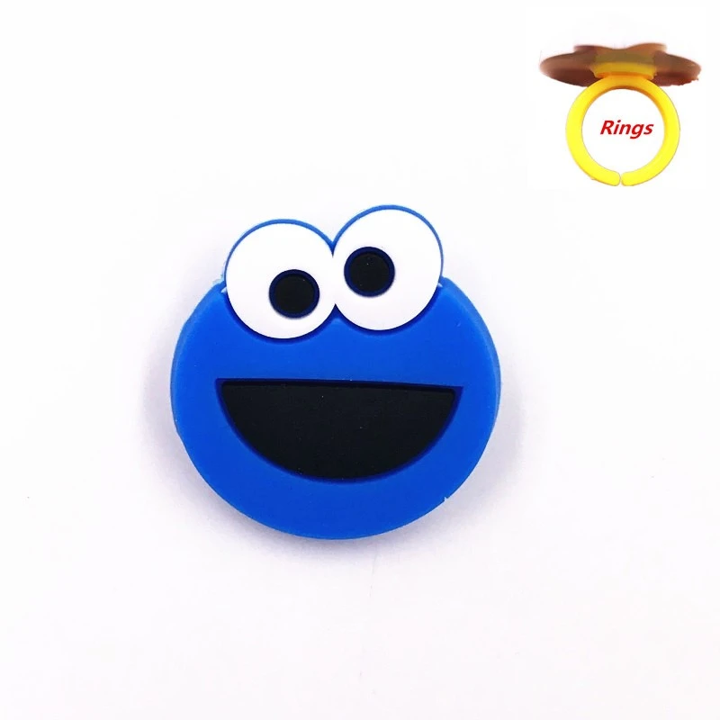 4pcs Cartoon Sesame Street Elmo Icon Bert Craft Finger Ring Baby Finger Jewerly Accessories Silicone For Boy Girl Birthday Gift Aliexpress Jewelry Accessories