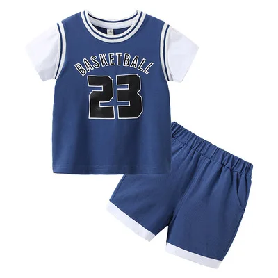 Hot summer sports kids clothes sets motion Athletic Wear Home Suit