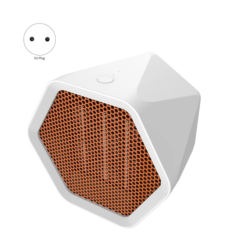 

600W Electric Heater Desktop Irregular Fan Heater Household Winter Warmer Angle Adjustment for Home/Office