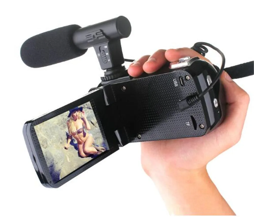 3,0 дюйма 24MP 1080P HD Цифровая камера 18x зум с микрофоном