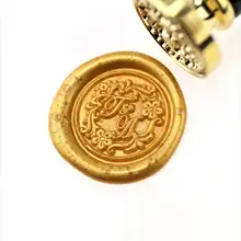 Индивидуальные инициалы с цветами воск печать/пользовательские монограммы свадебные печати/свадебные приглашения печать/на заказ Свадебная печать/