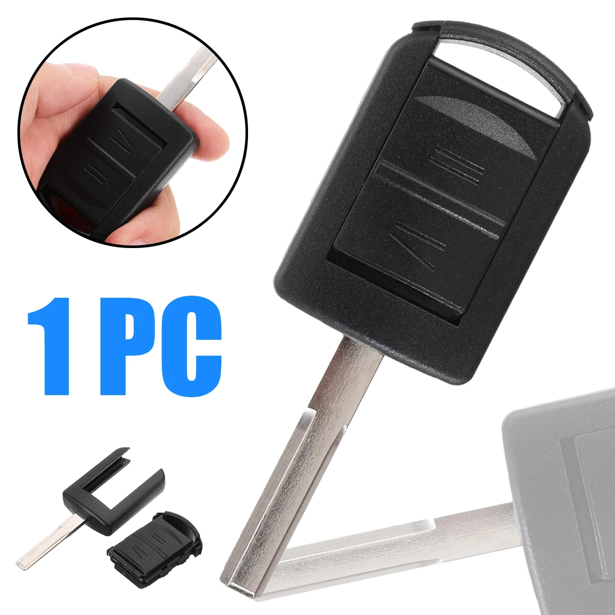 Mayitr 1pc 2 Button Remote Key Fob Case Dedicated Replacement Cay Key Cover Shell for Opel Corsa Agila ​Meriva Combo