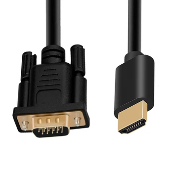 

SOONHUA 1080P HDMI To VGA Adapter Converter Cable HDMI Male To VGA Male Cable HDMI To VGA Cables Support HDCP Dropshipping