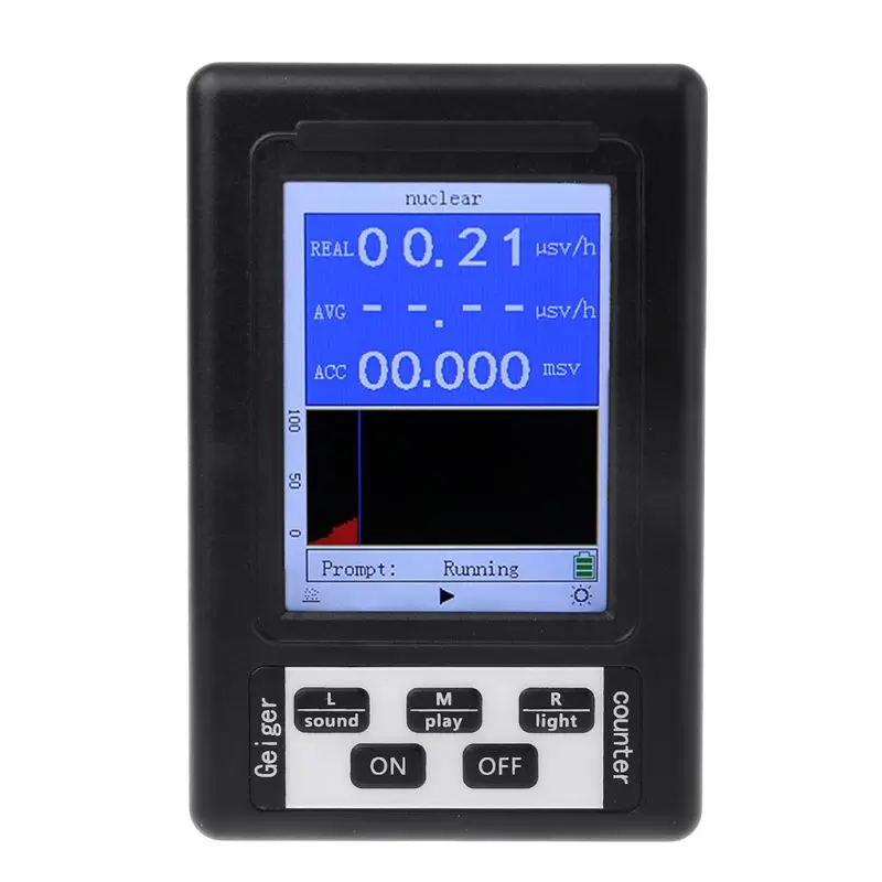 

Upgrade Geiger Counter Nuclear Radiation Detector Personal Dosimeter Marble Tester X-ray Beta Gamma Ray Display Screen Radiation