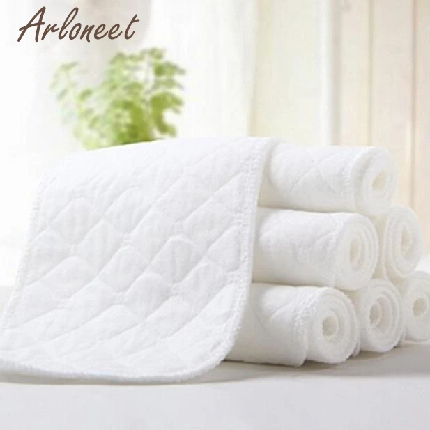

Baby Diapers Bamboo Eco Cotton Disposable Diapers Nappy Baby 5PCS Baby Care Diapers for Home Outside 2019