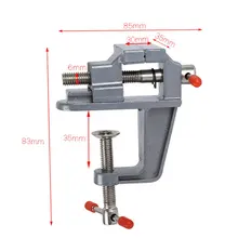 35 мм алюминиевый сплав настольная скамья зажим тиски Мини Скамья тиски, стол винт тиски для DIY ремесло плесень фиксированный инструмент для ремонта