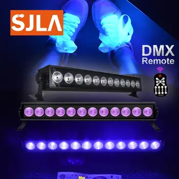 

Led DMX Stage Light Effect UV Lamp Ultraviolet Black Voice Remote Control Wall Washer Bar Laser Party KTV Disco Dj Christmas