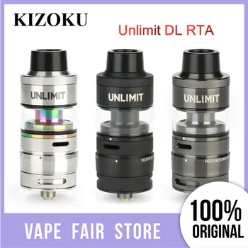 

Original KIZOKU Unlimit DL RTA 3.5ml Atomizer & Postless Dual Coil Deck Pre-made Electronic Cigarette Mesh Coils DL Vaping Tank
