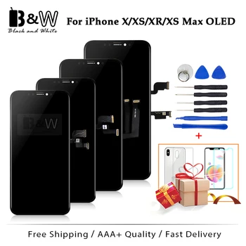 

Grade AAA TFT LCD For iPhone X XS XR OLED AMOLED LCD Glass Touch Screen Assembly Replacement All Good Packing