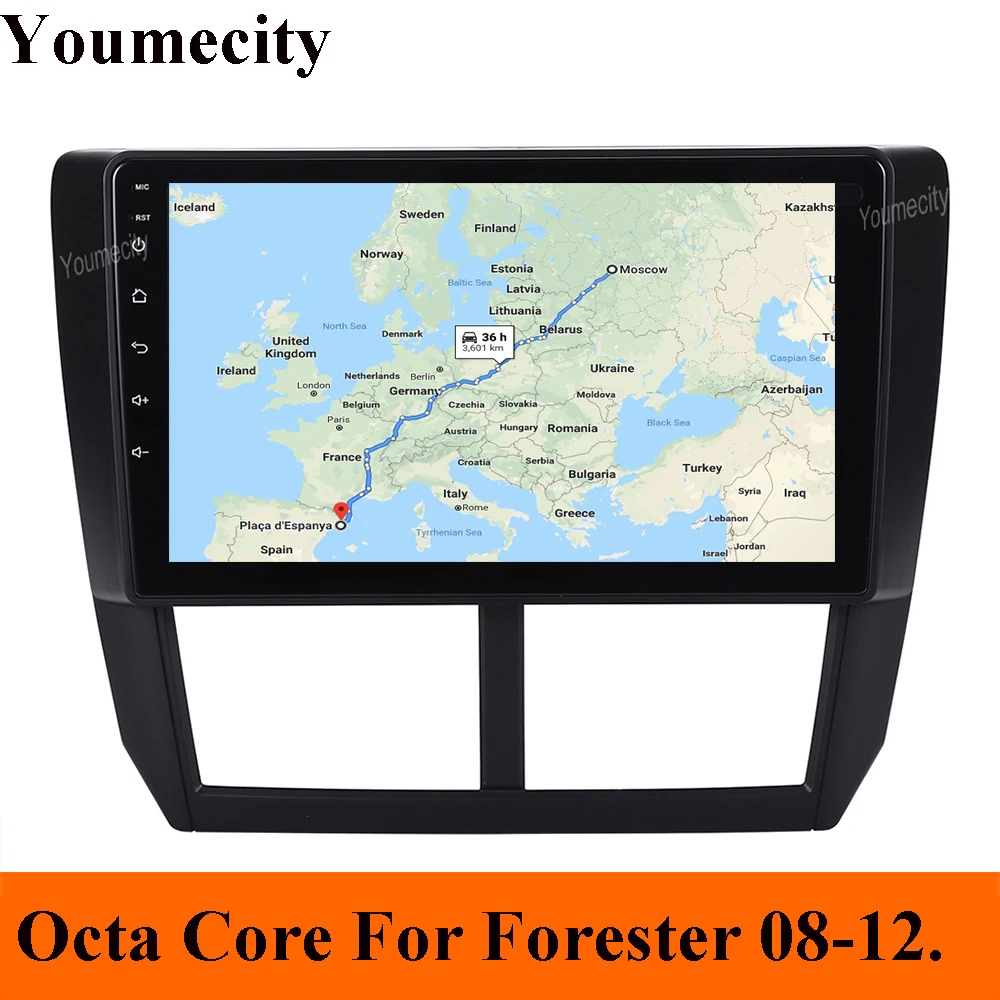 Perfect Octa Core 2GRAM Car DVD Player for Subaru Forester 2008-2012 9inch Android 9.0 Radio GPS Navigation BT WIFI Map IPS RDS SWC 0