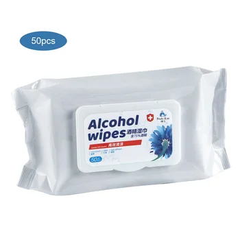 

50sheets/Pack 75% Alcohol Wet Wipes Antiseptic Cleaning Sterilization Wipes Wet Wipes