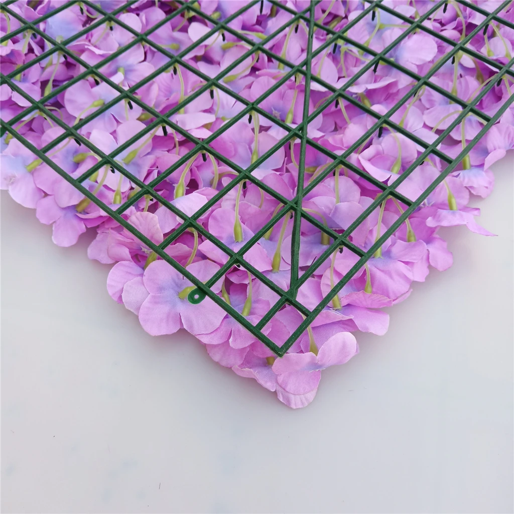 Wedding Floral Artificial Silk Flower Wall Panel Wedding Venue Cafe Decor