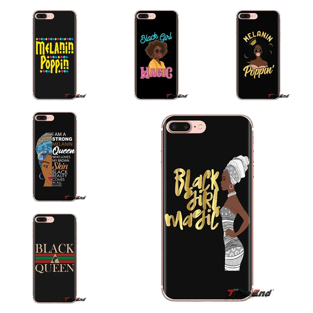 Чехол для iPhone XS Max XR X 4 4s 5 5S 5C SE 6 6S 7 8 Plus samsung Galaxy J1 J3 J5 J7 A3 A5 black girl queen 2bunz Melanin Aba |