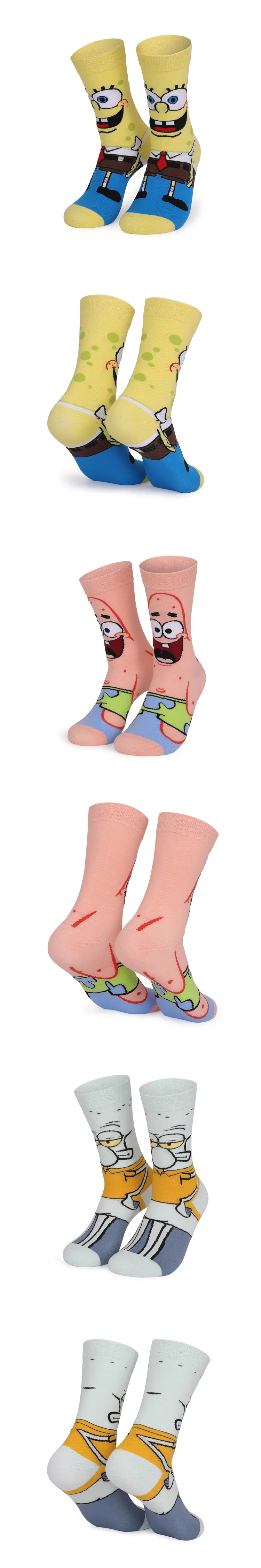 SpongeBob Squidward Tentacles Patrick Star Crab boss Plankton  cartoon Adult tube socks Cosplay Children Christmas Gifts sock