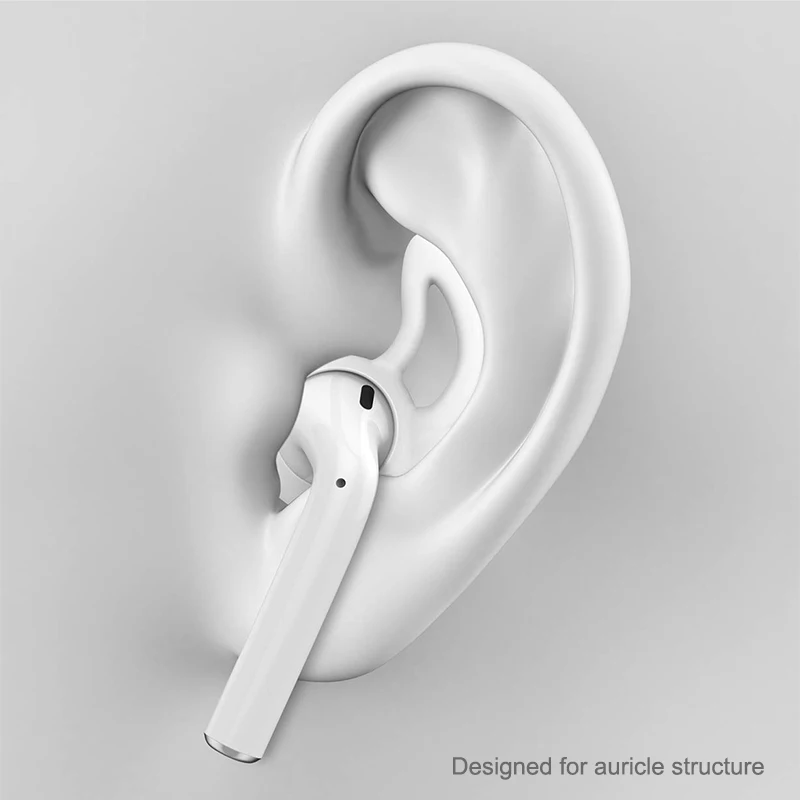 Амбушюры для AirPods сменный Мягкий силиконовый чехол противоскользящий с крючком