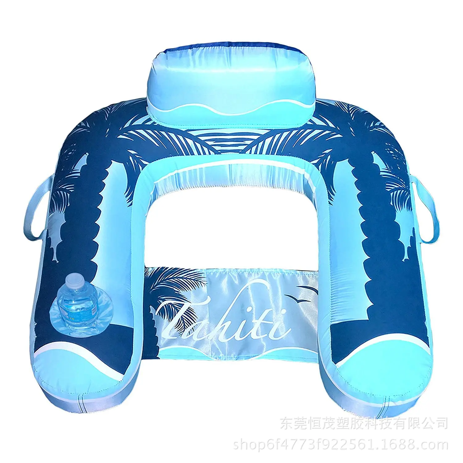 

Manufacturers Customizable PVC Inflatable Water Floating Seat Water Single Person Loungers Inflatable Water Sofa Floating Row Wa
