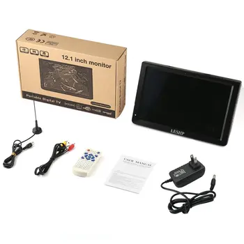 

LESHP Portable D12-ATSC Multimedia Player LCD Display with Digital TV Tuner 12.1 inch Monitor LED Panel Driver HD USB/TF