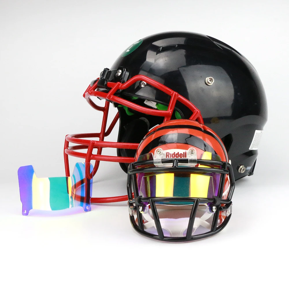 Football Visor Display Mini Size With Clip Unable to wear Mini Helmet Visor Insert for Collectors and Builders
