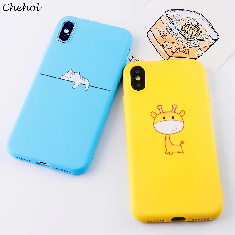 Модные чехлы для телефонов IPhone 6s 7 8 11 Plus Pro X XS MAX XR чехол с забавными милыми