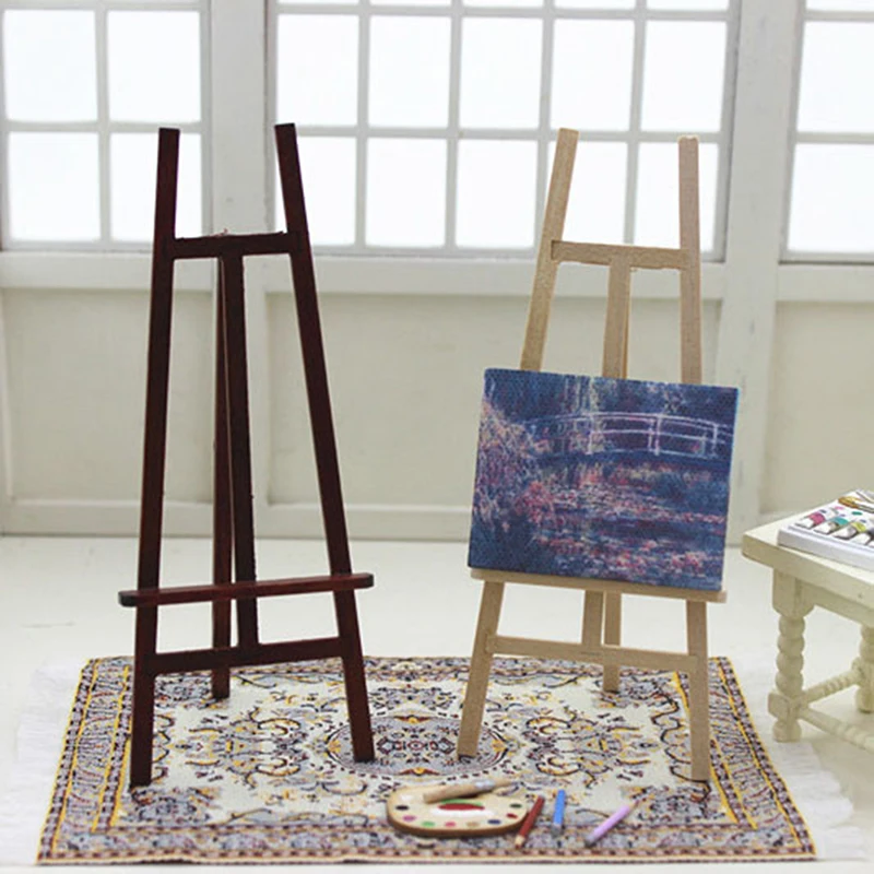 1 PCS Mini Artist Wooden Card Stand Display Holder For Party Decoration Triange Art Easel Easel Wood Wedding Table