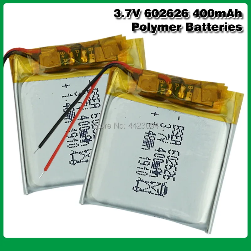 3 7 V 400mAH 602525 602626 PLIB полимерный литий ионный/литий ионный аккумулятор для смарт
