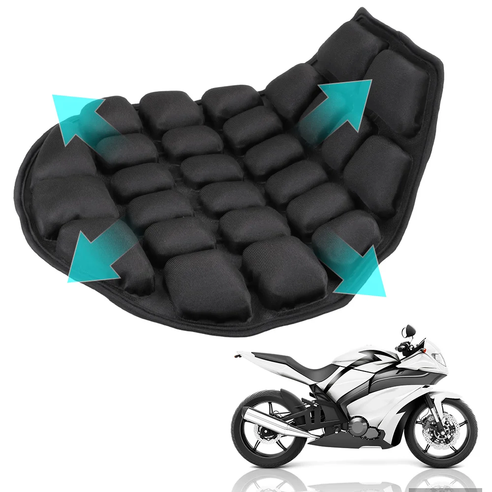 Materassino gonfiabile per cuscino per sedile moto con cuscino d'aria antistress 