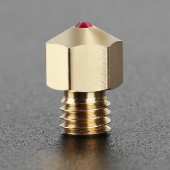 

Brass MK8 Ruby Nozzle 0.4MM Filament 3D Printer Parts Extruder Print Head