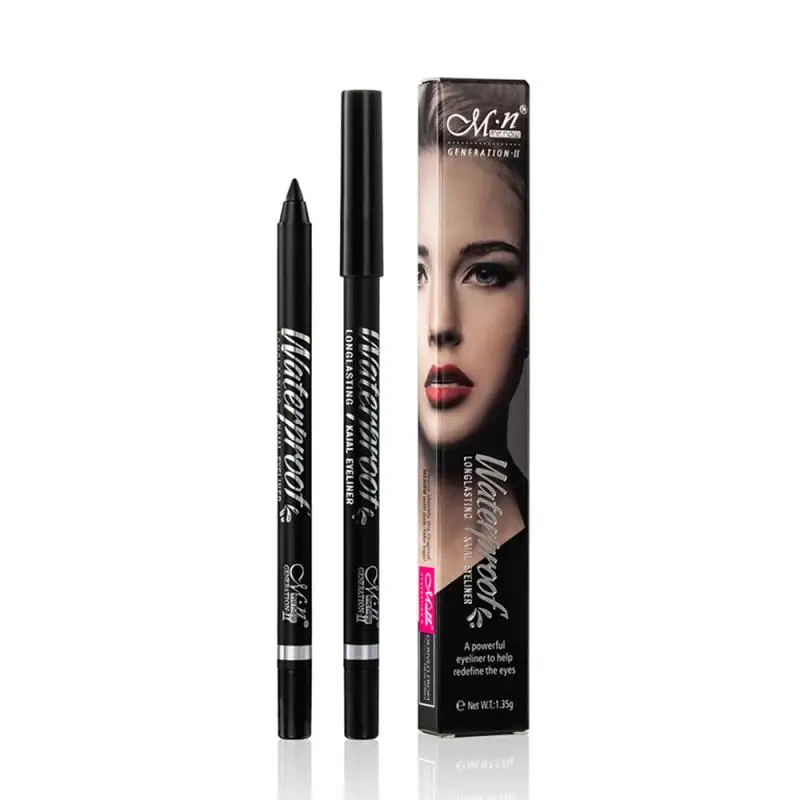 Menow жидкая чёрная подводка для глаз Карандаш Водостойкий не смазываемый черный карандаш для глаз стойкий Быстросохнущий карандаш для глаз женская косметика TSLM1