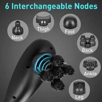 

Handheld Back Massager 10 Speeds & 12 Modes Cordless Massager Deep Tissue Massage For Back Muscle Foot Neck Body Pain Relief