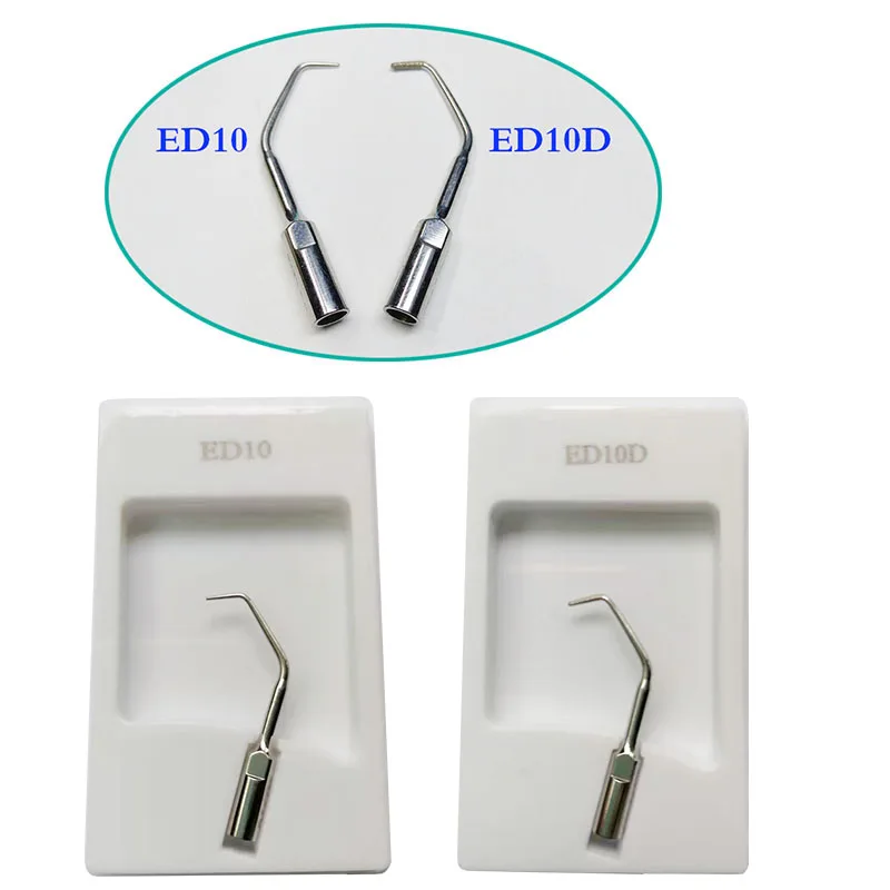 

2 Pieces/Set (ED10 & ED10D) Dental Scaler Tip for DTE/ Satelec/ NSK/ Gnatus/ Bonart Dentist Endo Device Instrument