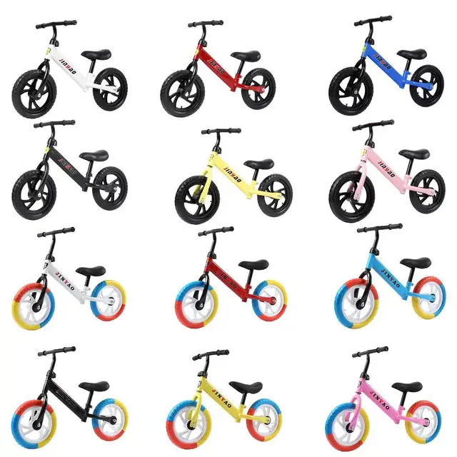 Doki Toy Children's Balance Bike Without Pedals Adjustable Height Learning Riding Scooter With Rotatable Handlebars 6