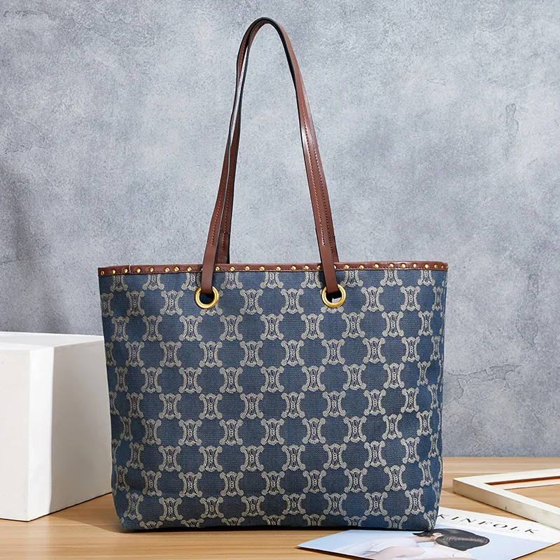 Tas Bahu Kanvas Besar Wanita Tas Tangan 