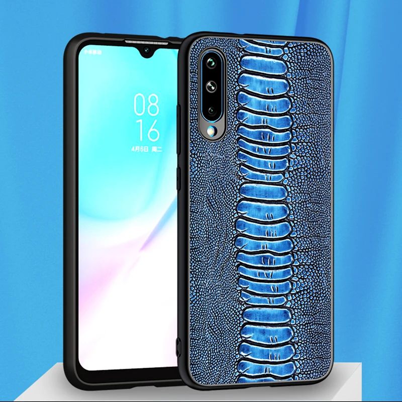 Тонкий смартфон задняя крышка для LG G8 G8s ThinQ V40 K40 Stylo 5 Топ страуса зерна из