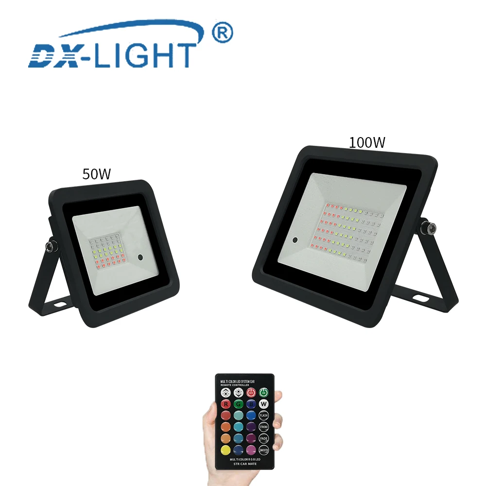 Светодиодный прожектор RGB 110 В/220 В 20 Вт 30 50 100 точечный светильник настенная лампа