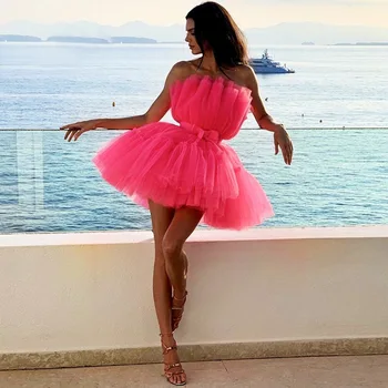 

Mesh Party Dress Women