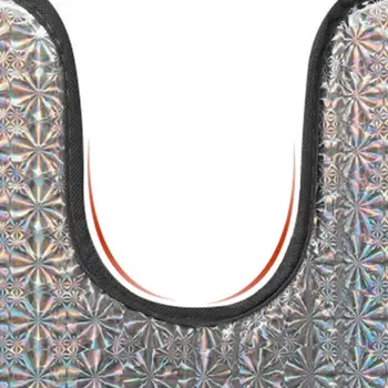 

Car Front Window Shade Cling Sunshade Sun Glare and UV Rays Protection for Auto E7CA