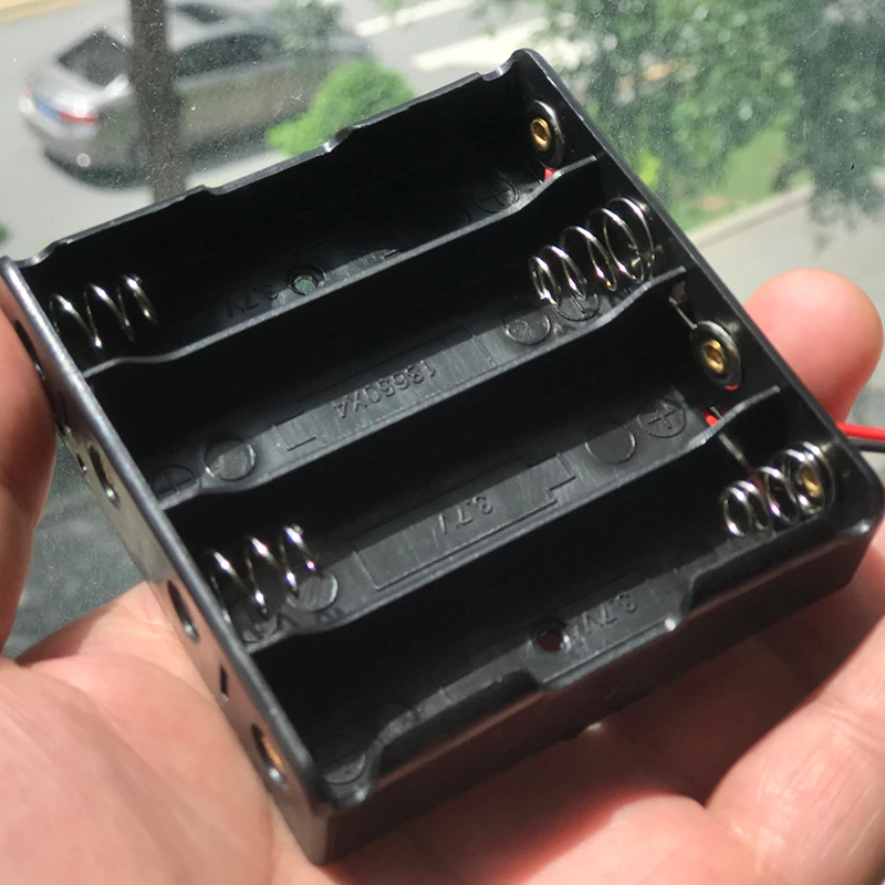Черный Пластик 1x2x3x4x18650 Батарея ящик для хранения чехол на возраст 1 2 3 4 слот