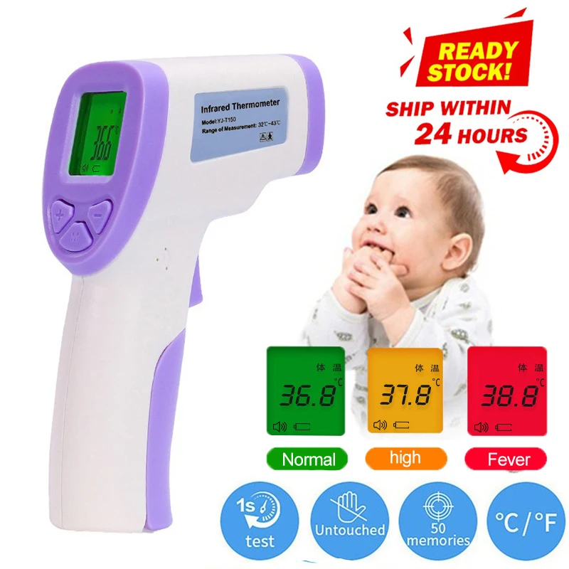 

Device Thermometer Portable Non-Contact Digital Termomete Infrared Forehead Body Thermometer Non-contact Termometro Measurement